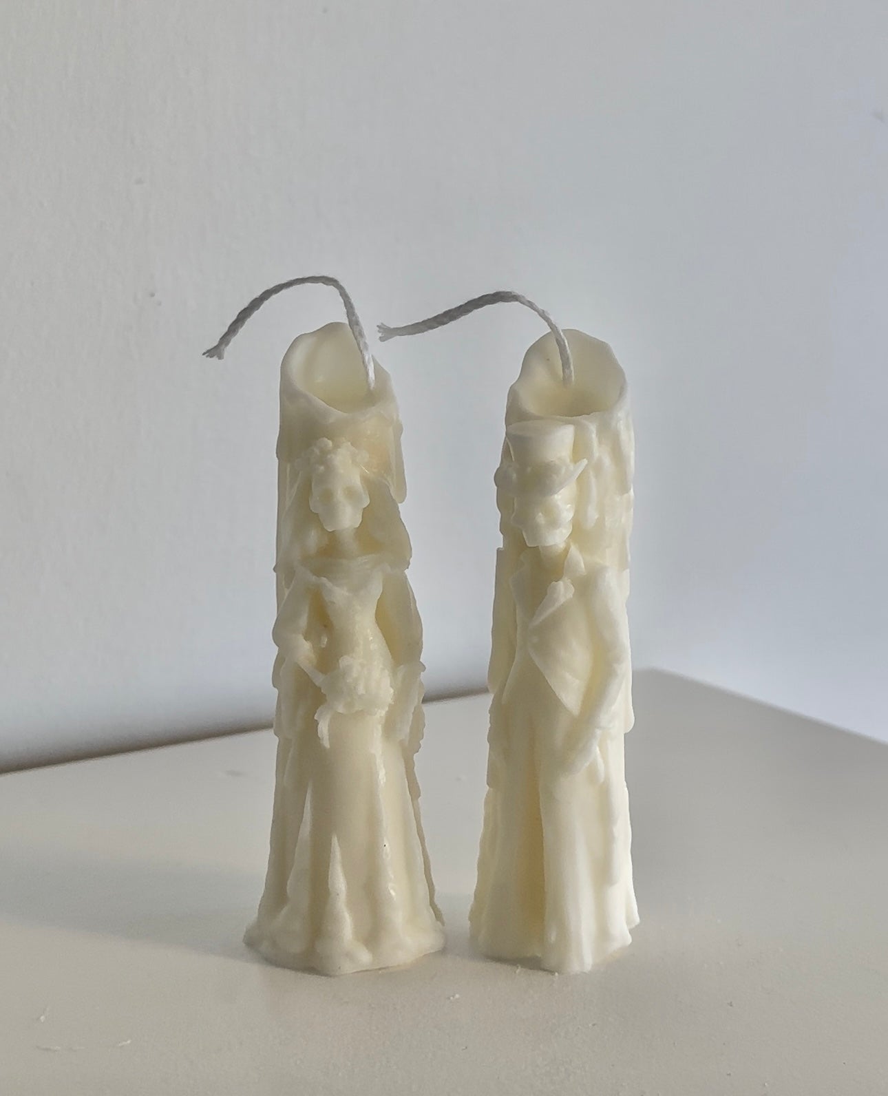 Skeleton Bride Mr.and Mrs. Candle