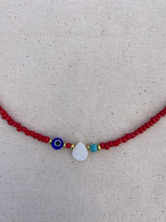 Lily Beaded Choker Necklace